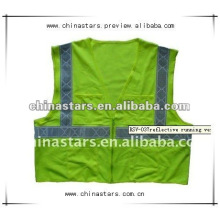 high visibility running reflective safety vest